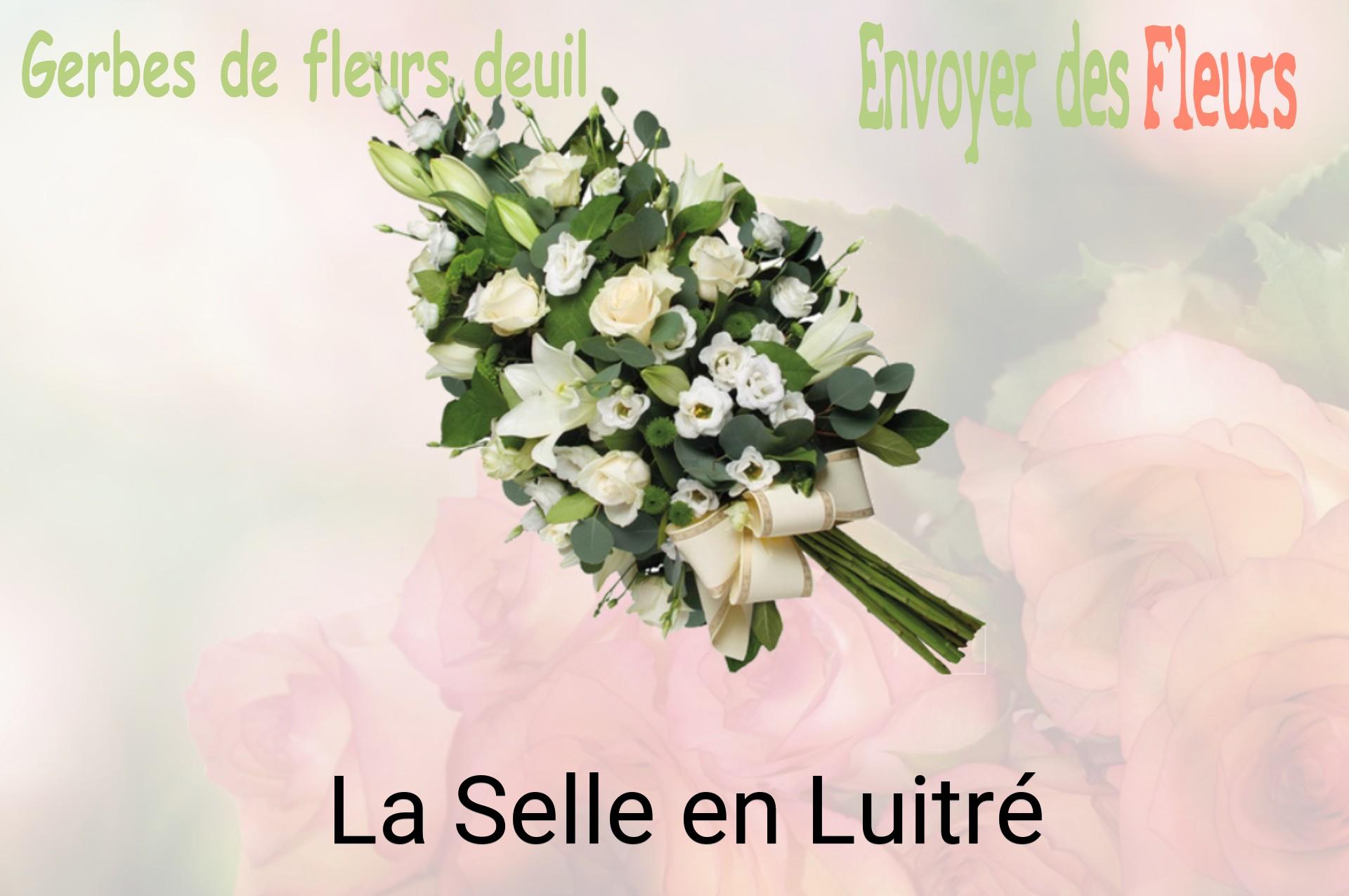 Gerbe de fleurs de deuil livrée à La Selle-en-Luitré